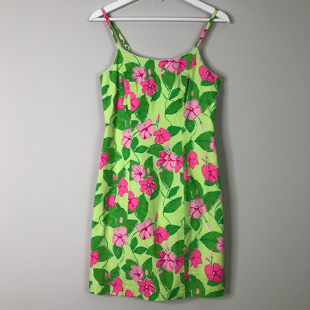 VTG Lilly Pulitzer Floral Sheath Mini Dress